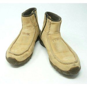 TEVA #6852 Brown Nubuck Leather ZIP Ankle Boot